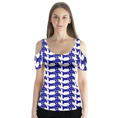 Pattern 158 Butterfly Sleeve Cutout Tee  by GardenOfOphir