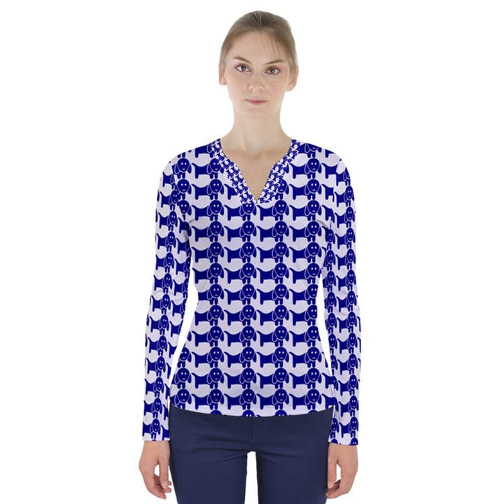 Pattern 158 V-Neck Long Sleeve Top