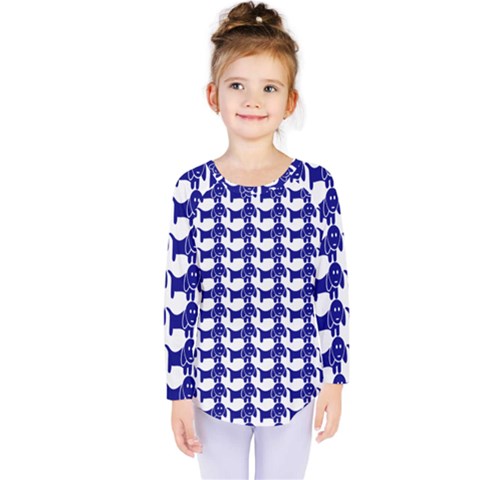 Pattern 158 Kids  Long Sleeve Tee by GardenOfOphir