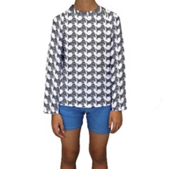 Pattern 160 Kids  Long Sleeve Swimwear by GardenOfOphir