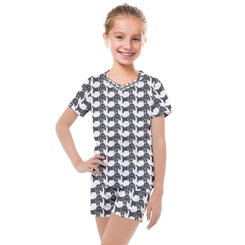 Pattern 160 Kids  Mesh Tee And Shorts Set by GardenOfOphir