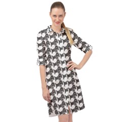 Pattern 160 Long Sleeve Mini Shirt Dress by GardenOfOphir