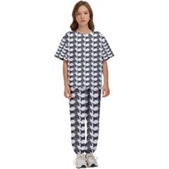 Pattern 160 Kids  Tee And Pants Sports Set by GardenOfOphir