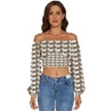 Pattern 161 Long Sleeve Crinkled Weave Crop Top View1