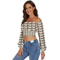 Pattern 161 Long Sleeve Crinkled Weave Crop Top View2