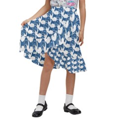 Pattern 162 Kids  Ruffle Flared Wrap Midi Skirt