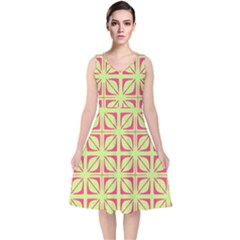 Pattern 165 V-neck Midi Sleeveless Dress  by GardenOfOphir