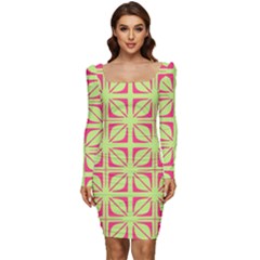 Pattern 165 Women Long Sleeve Ruched Stretch Jersey Dress by GardenOfOphir