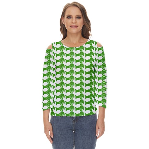 Pattern 163 Cut Out Wide Sleeve Top by GardenOfOphir