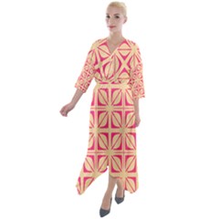 Pattern 166 Quarter Sleeve Wrap Front Maxi Dress by GardenOfOphir