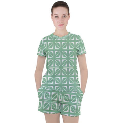 Pattern 168 Women s Tee And Shorts Set by GardenOfOphir