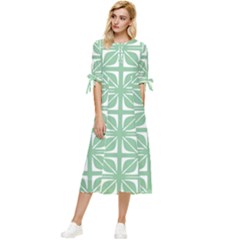 Pattern 168 Bow Sleeve Chiffon Midi Dress by GardenOfOphir