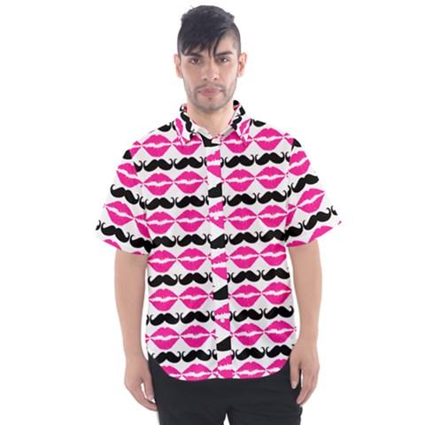 Pattern 170 Men s Short Sleeve Shirt by GardenOfOphir