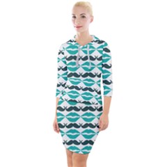 Pattern 171 Quarter Sleeve Hood Bodycon Dress by GardenOfOphir