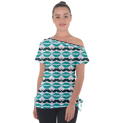 Pattern 171 Off Shoulder Tie-up Tee by GardenOfOphir