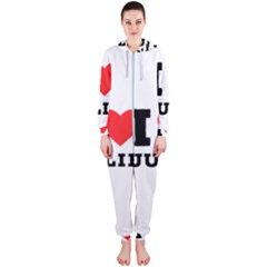 I Love Julie Hooded Jumpsuit (ladies) by ilovewhateva