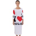 I love julie Quarter Sleeve Midi Bodycon Dress View1