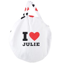 I Love Julie Giant Round Zipper Tote by ilovewhateva