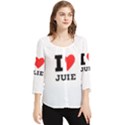 I love julie Chiffon Quarter Sleeve Blouse View1