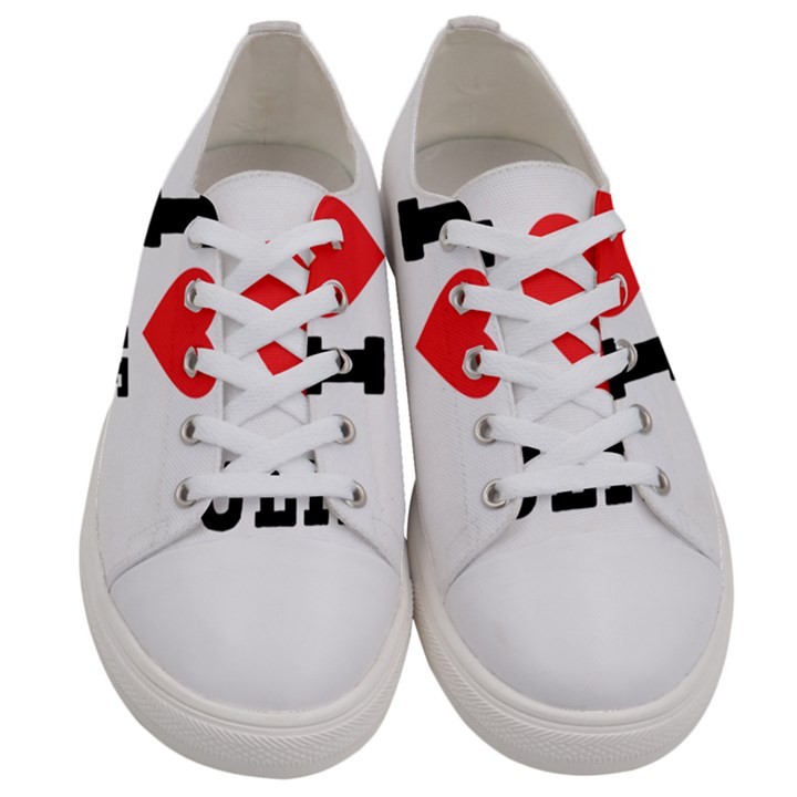 I love julie Men s Low Top Canvas Sneakers