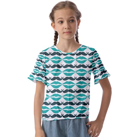 Pattern 171 Kids  Cuff Sleeve Scrunch Bottom Tee by GardenOfOphir