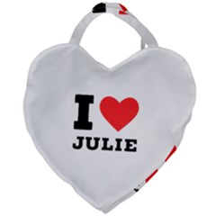 I Love Julie Giant Heart Shaped Tote by ilovewhateva