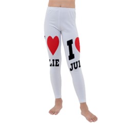 I Love Julie Kids  Lightweight Velour Leggings by ilovewhateva