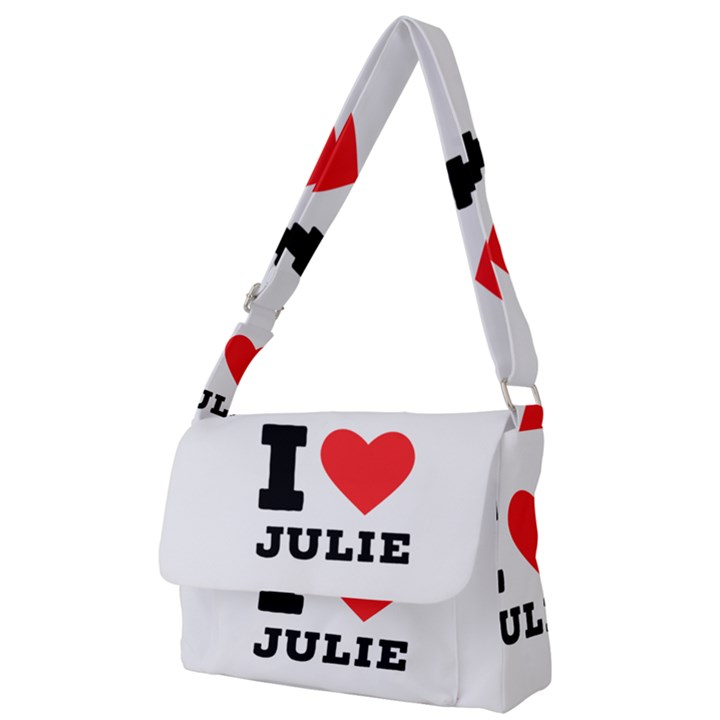 I love julie Full Print Messenger Bag (L)