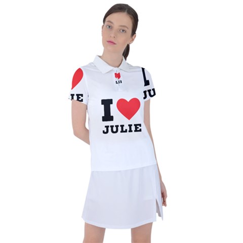 I Love Julie Women s Polo Tee by ilovewhateva