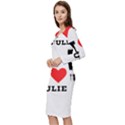 I love julie Long Sleeve V-Neck Bodycon Dress  View2