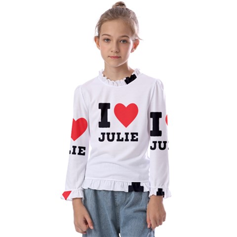 I Love Julie Kids  Frill Detail Tee by ilovewhateva