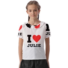 I Love Julie Kids  Frill Chiffon Blouse by ilovewhateva