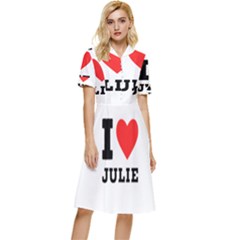 I Love Julie Button Top Knee Length Dress by ilovewhateva