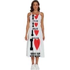 I Love Julie Sleeveless Shoulder Straps Boho Dress by ilovewhateva