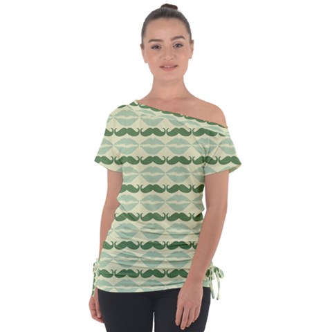 Pattern 173 Off Shoulder Tie-up Tee by GardenOfOphir