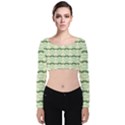 Pattern 173 Velvet Long Sleeve Crop Top View1