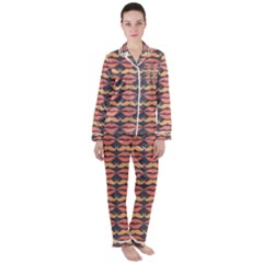 Pattern 175 Women s Long Sleeve Satin Pajamas Set	 by GardenOfOphir