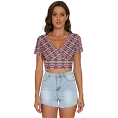 Pattern 175 V-neck Crop Top by GardenOfOphir