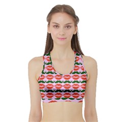 Pattern 174 Sports Bra With Border by GardenOfOphir