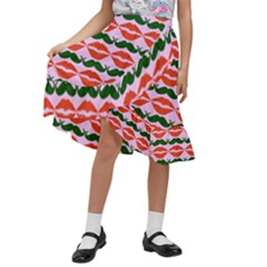 Pattern 174 Kids  Ruffle Flared Wrap Midi Skirt