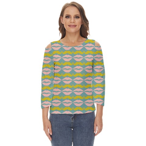 Pattern 176 Cut Out Wide Sleeve Top by GardenOfOphir