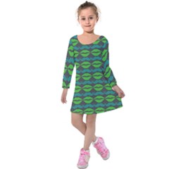 Pattern 179 Kids  Long Sleeve Velvet Dress by GardenOfOphir