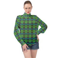 Pattern 179 High Neck Long Sleeve Chiffon Top by GardenOfOphir