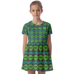 Pattern 179 Kids  Short Sleeve Pinafore Style Dress by GardenOfOphir