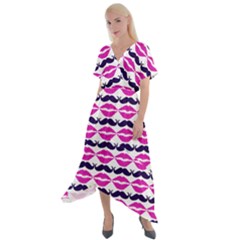 Pattern 177 Cross Front Sharkbite Hem Maxi Dress by GardenOfOphir