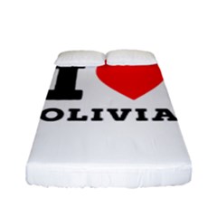 I Love Olivia Fitted Sheet (full/ Double Size) by ilovewhateva