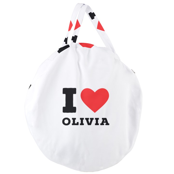 I love olivia Giant Round Zipper Tote