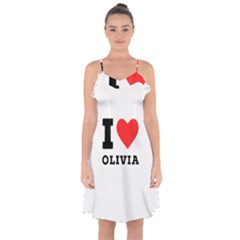 I Love Olivia Ruffle Detail Chiffon Dress by ilovewhateva