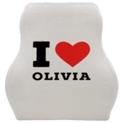 I Love Olivia Car Seat Velour Cushion  by ilovewhateva