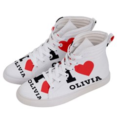 I Love Olivia Men s Hi-top Skate Sneakers by ilovewhateva